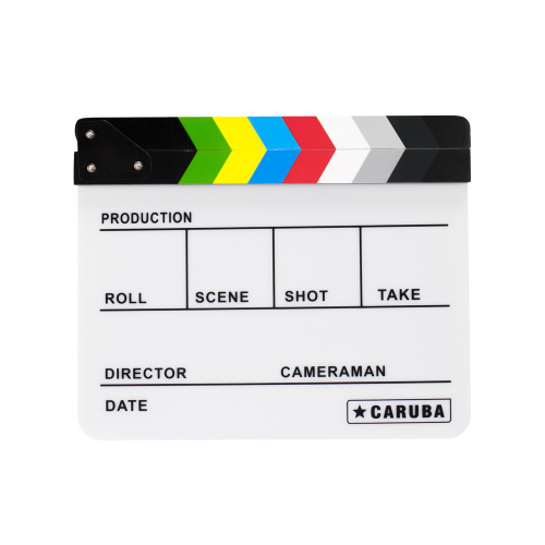 CARUBA filmová klapka White/Color pro fix 24,5 x 30 cm
